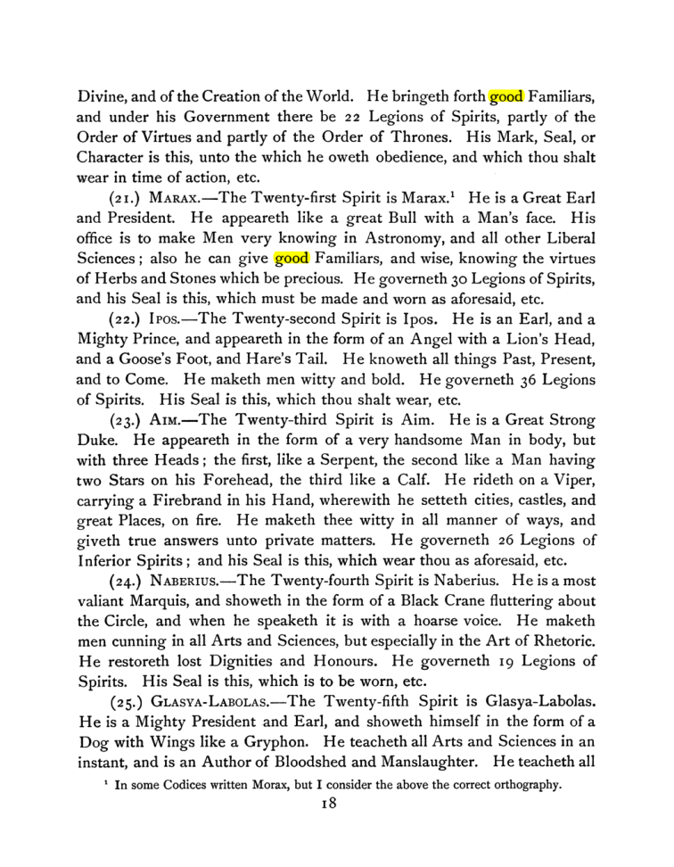 Original scan of The Goetia, PDF page 32