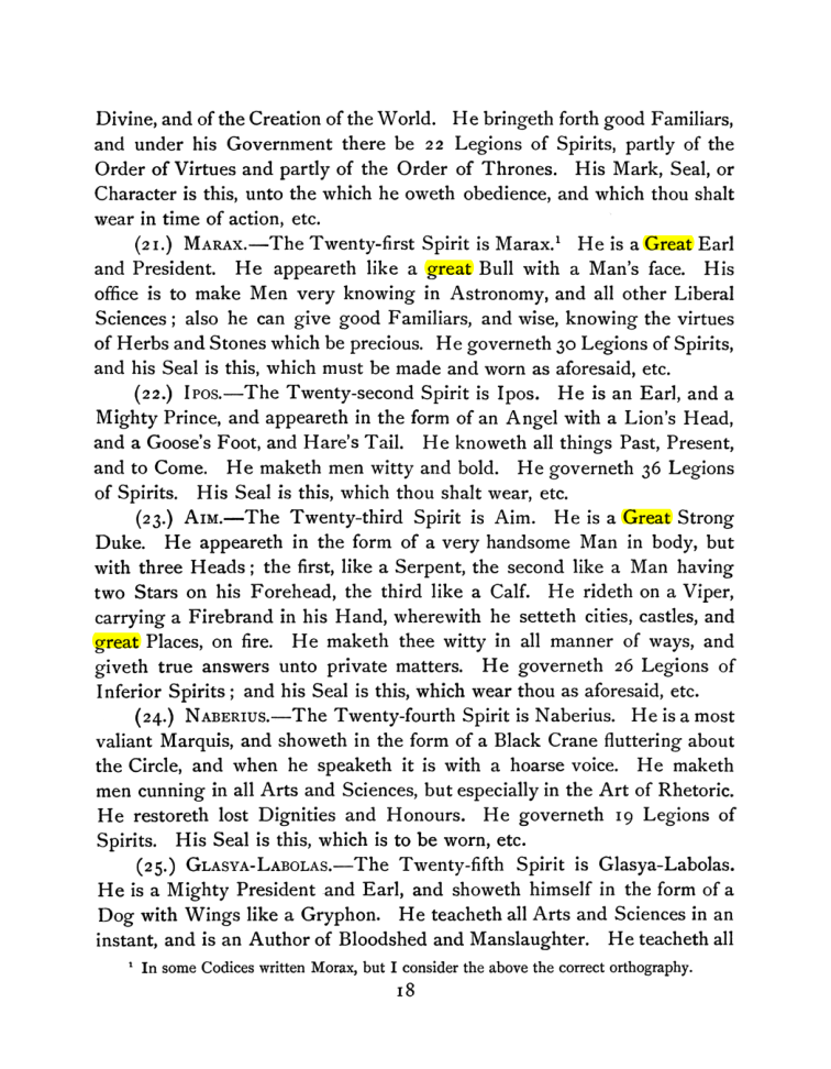 Original scan of The Goetia, PDF page 32