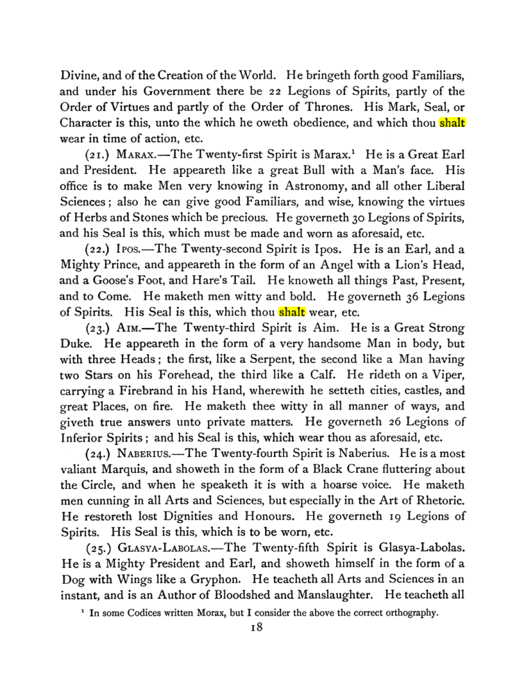 Original scan of The Goetia, PDF page 32