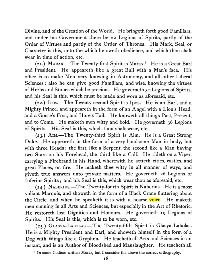Original scan of The Goetia, PDF page 32
