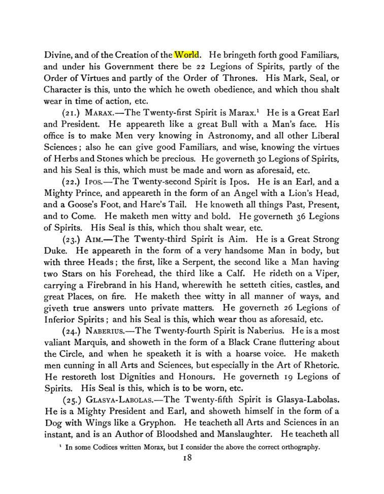 Original scan of The Goetia, PDF page 32