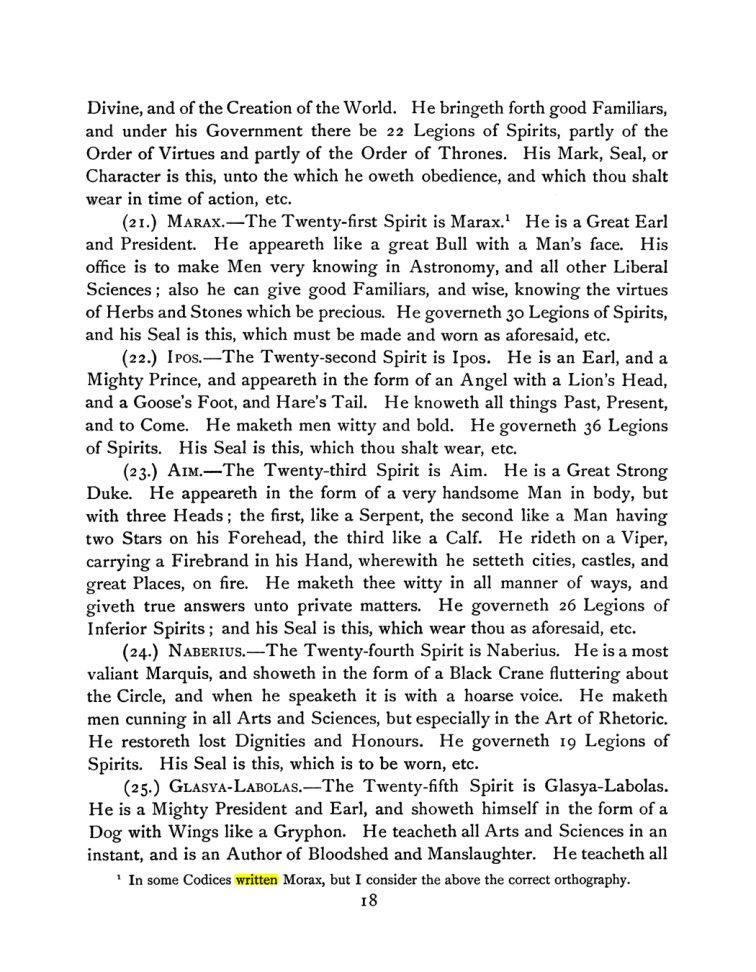 Original scan of The Goetia, PDF page 32