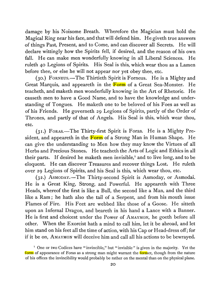 Original scan of The Goetia, PDF page 34