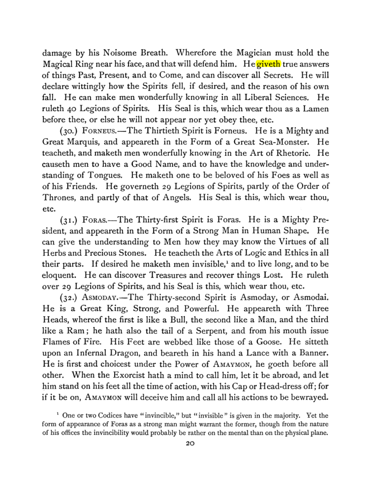 Original scan of The Goetia, PDF page 34