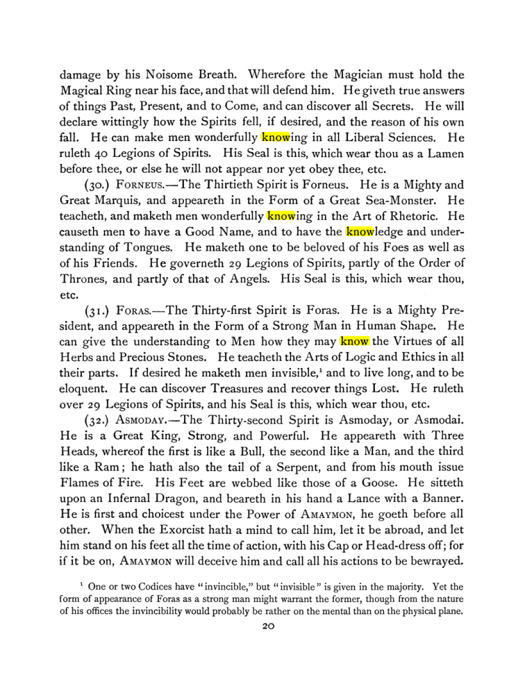 Original scan of The Goetia, PDF page 34