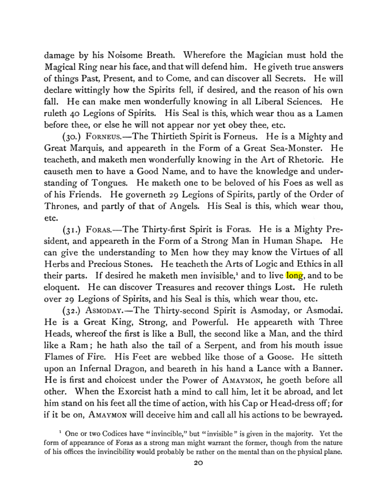 Original scan of The Goetia, PDF page 34