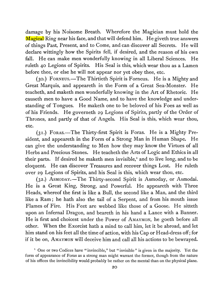Original scan of The Goetia, PDF page 34