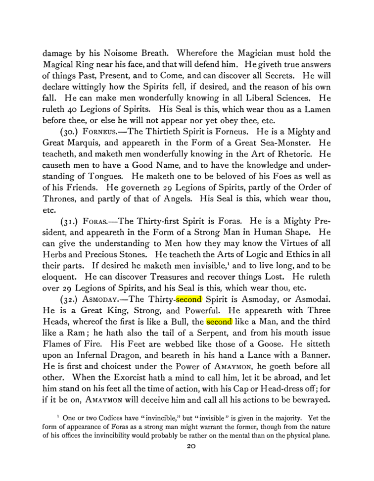 Original scan of The Goetia, PDF page 34
