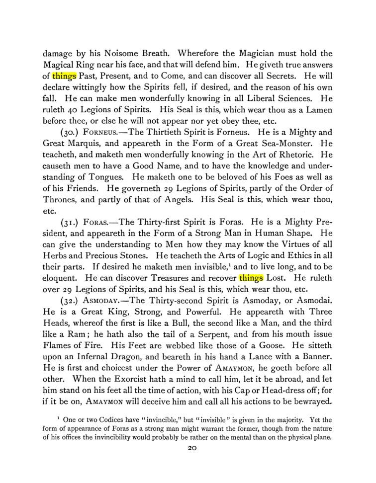 Original scan of The Goetia, PDF page 34