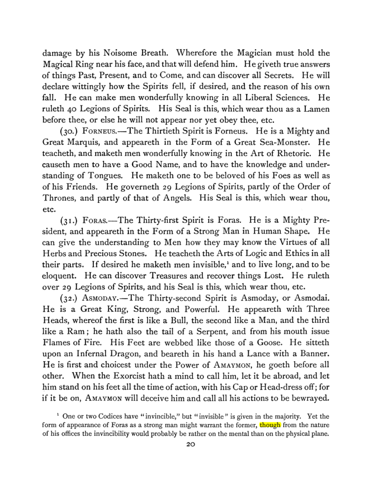 Original scan of The Goetia, PDF page 34
