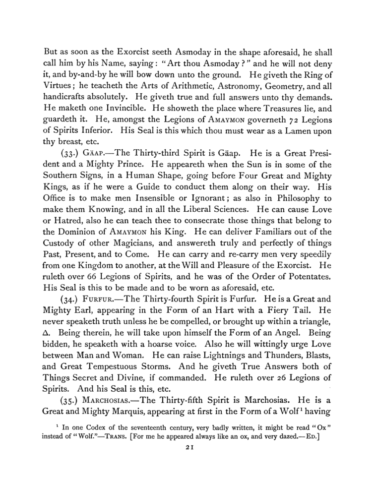 Original scan of The Goetia, PDF page 35
