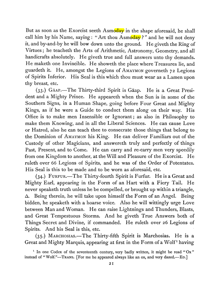 Original scan of The Goetia, PDF page 35