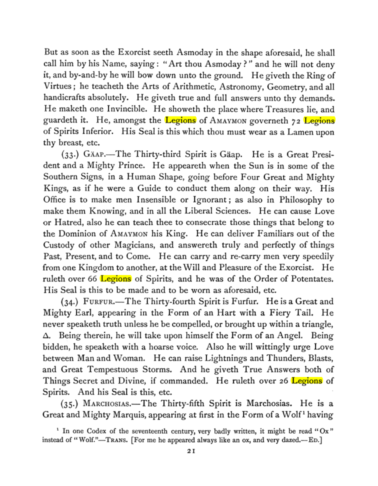 Original scan of The Goetia, PDF page 35