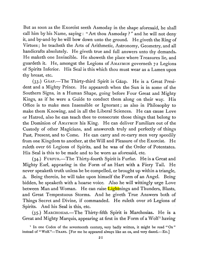 Original scan of The Goetia, PDF page 35