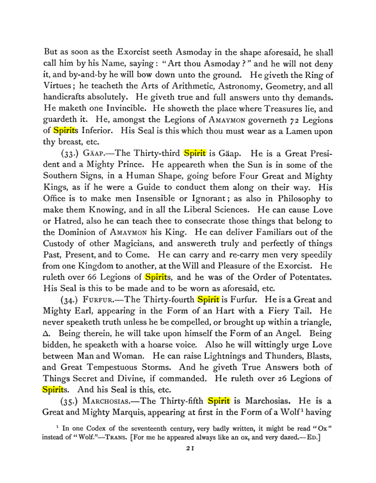 Original scan of The Goetia, PDF page 35