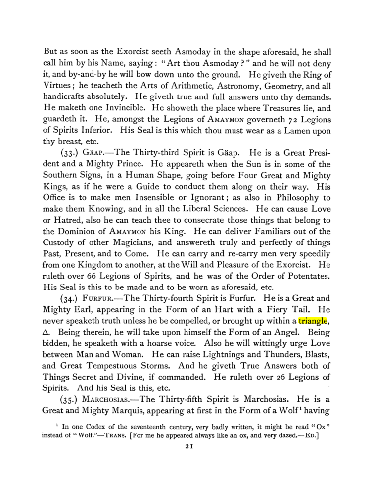Original scan of The Goetia, PDF page 35