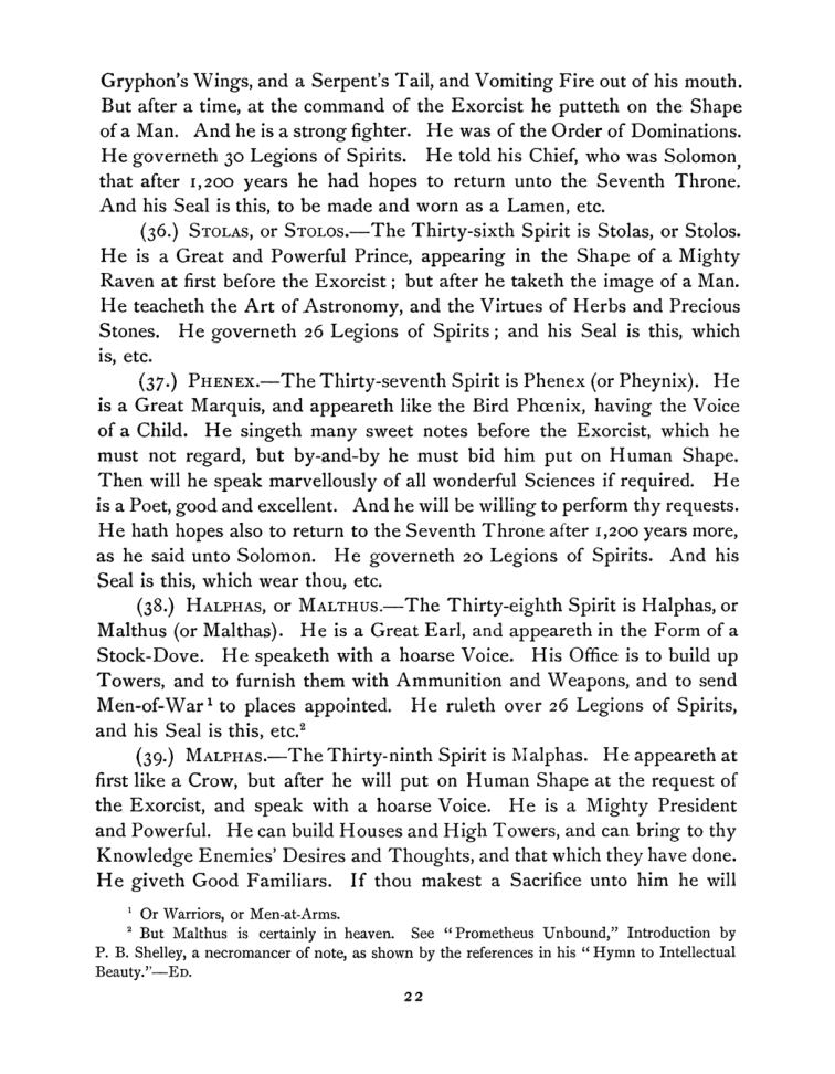 Original scan of The Goetia, PDF page 36