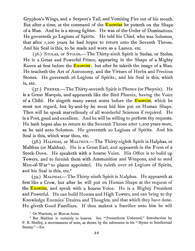 Original scan of The Goetia, PDF page 36