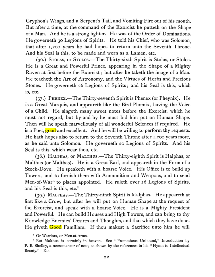 Original scan of The Goetia, PDF page 36