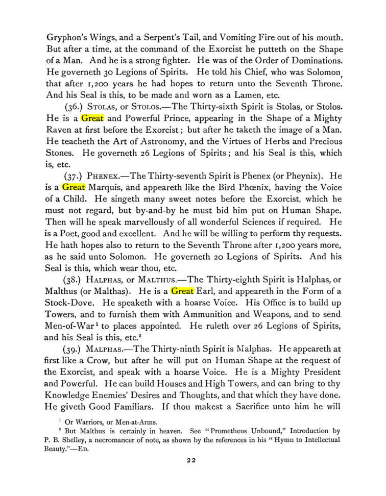 Original scan of The Goetia, PDF page 36