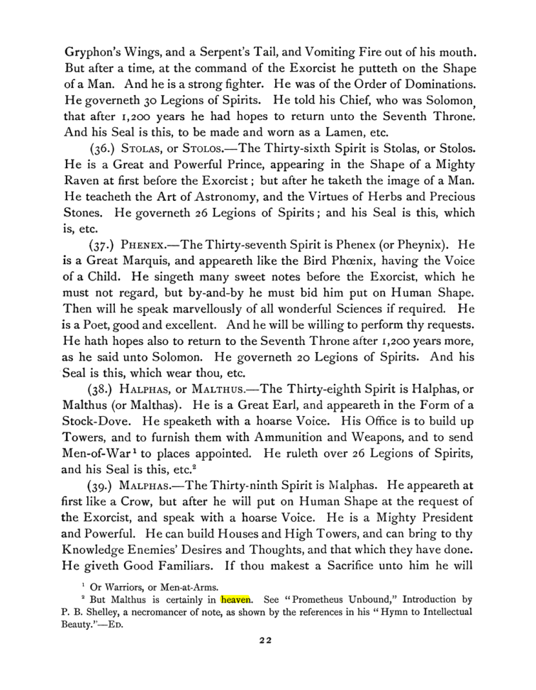 Original scan of The Goetia, PDF page 36