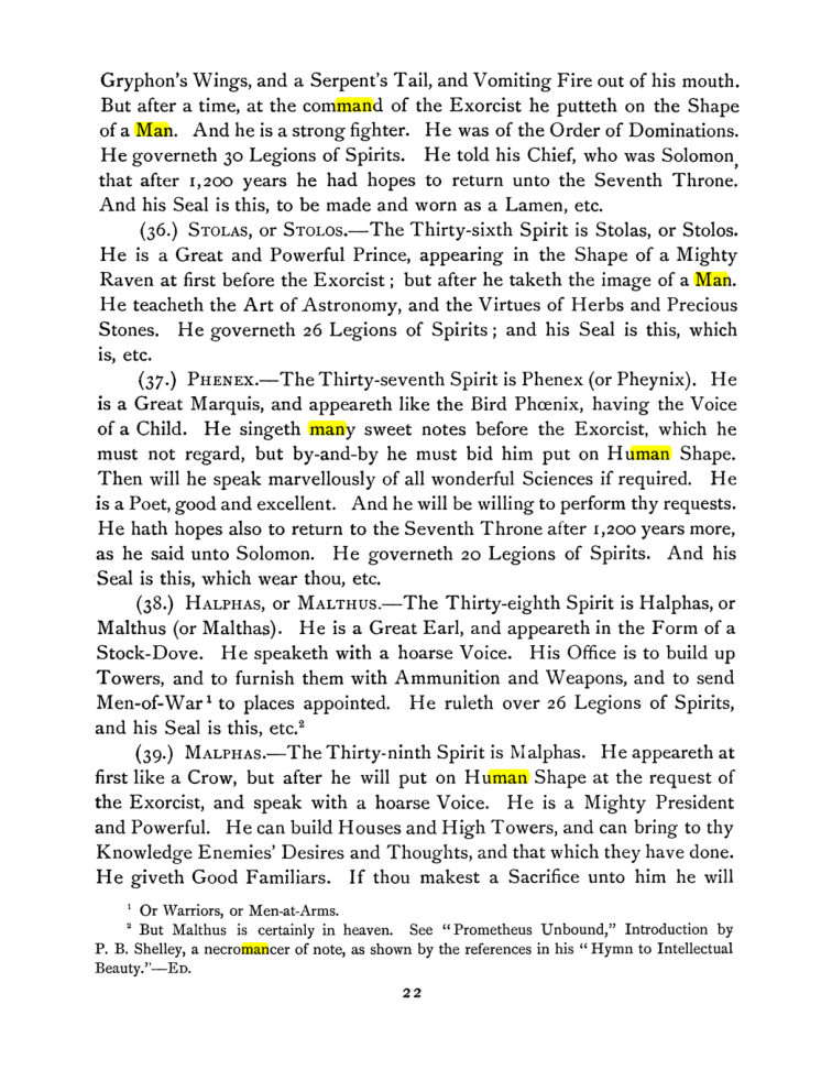 Original scan of The Goetia, PDF page 36