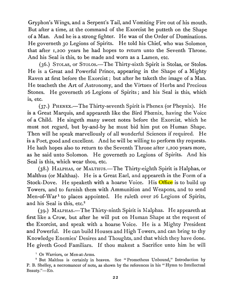 Original scan of The Goetia, PDF page 36