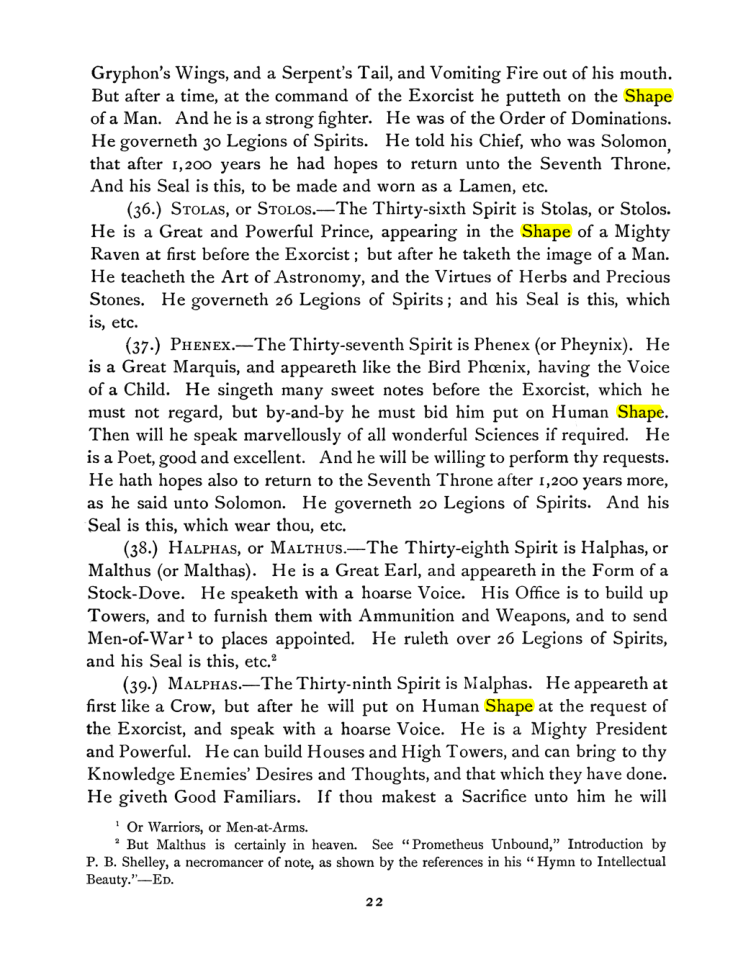 Original scan of The Goetia, PDF page 36