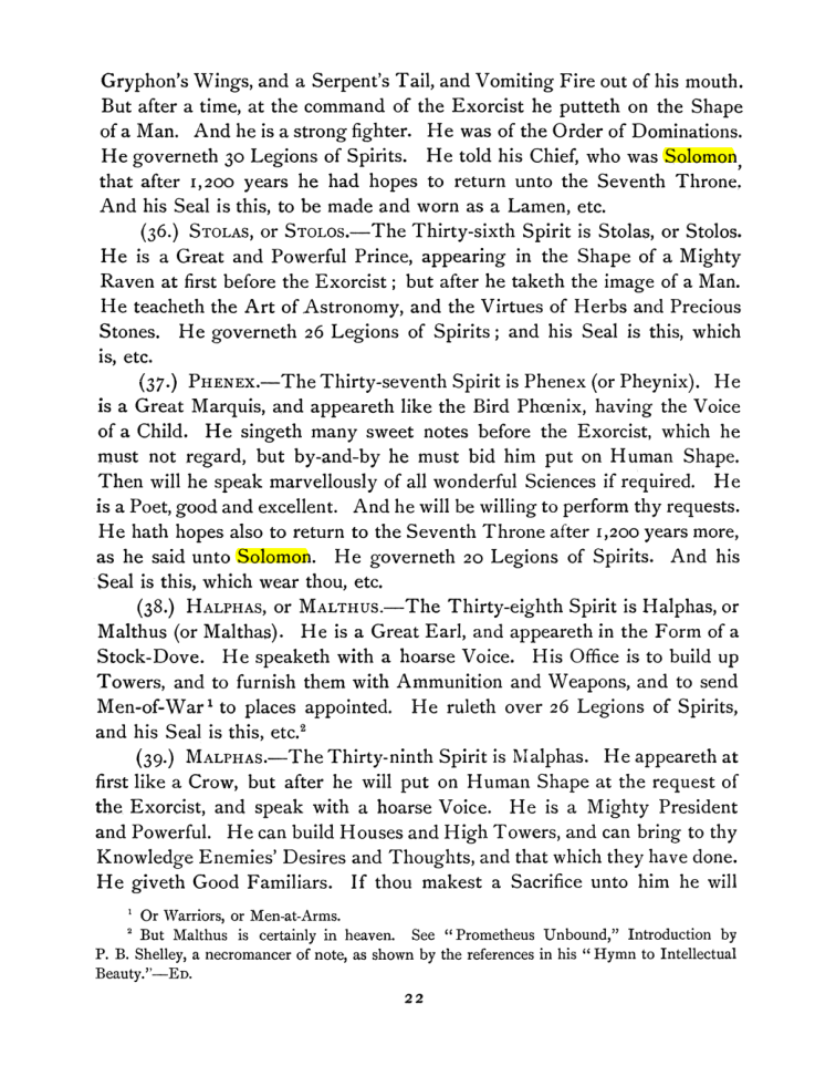Original scan of The Goetia, PDF page 36