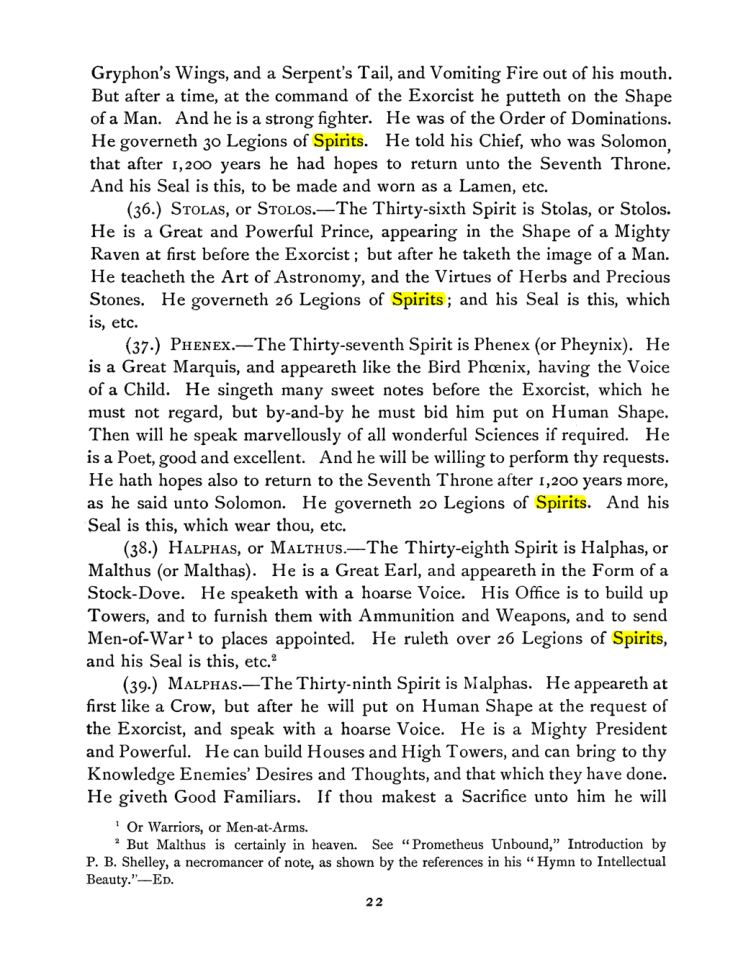 Original scan of The Goetia, PDF page 36