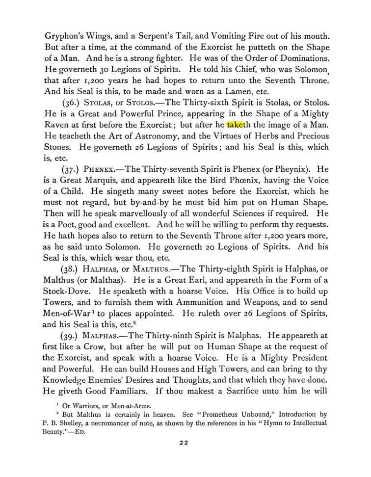 Original scan of The Goetia, PDF page 36