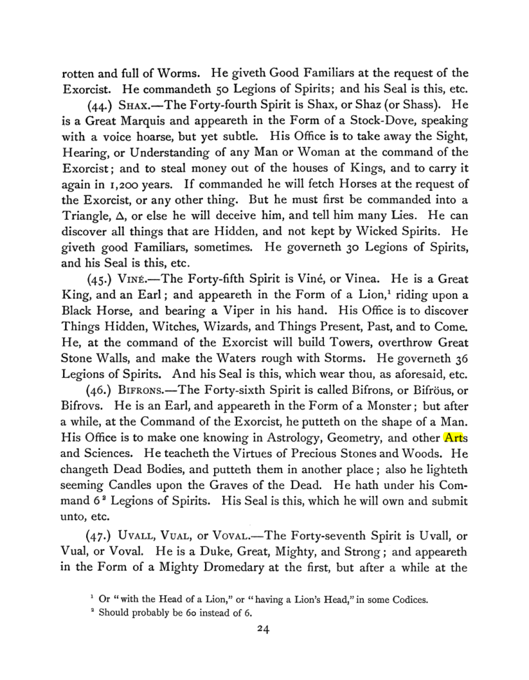 Original scan of The Goetia, PDF page 38