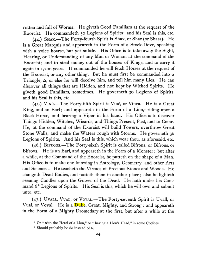 Original scan of The Goetia, PDF page 38