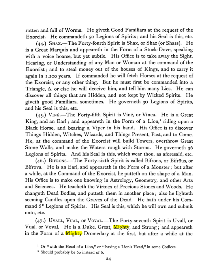 Original scan of The Goetia, PDF page 38