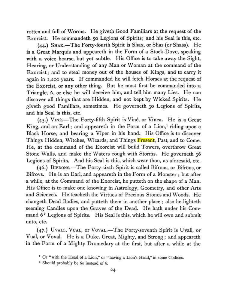 Original scan of The Goetia, PDF page 38