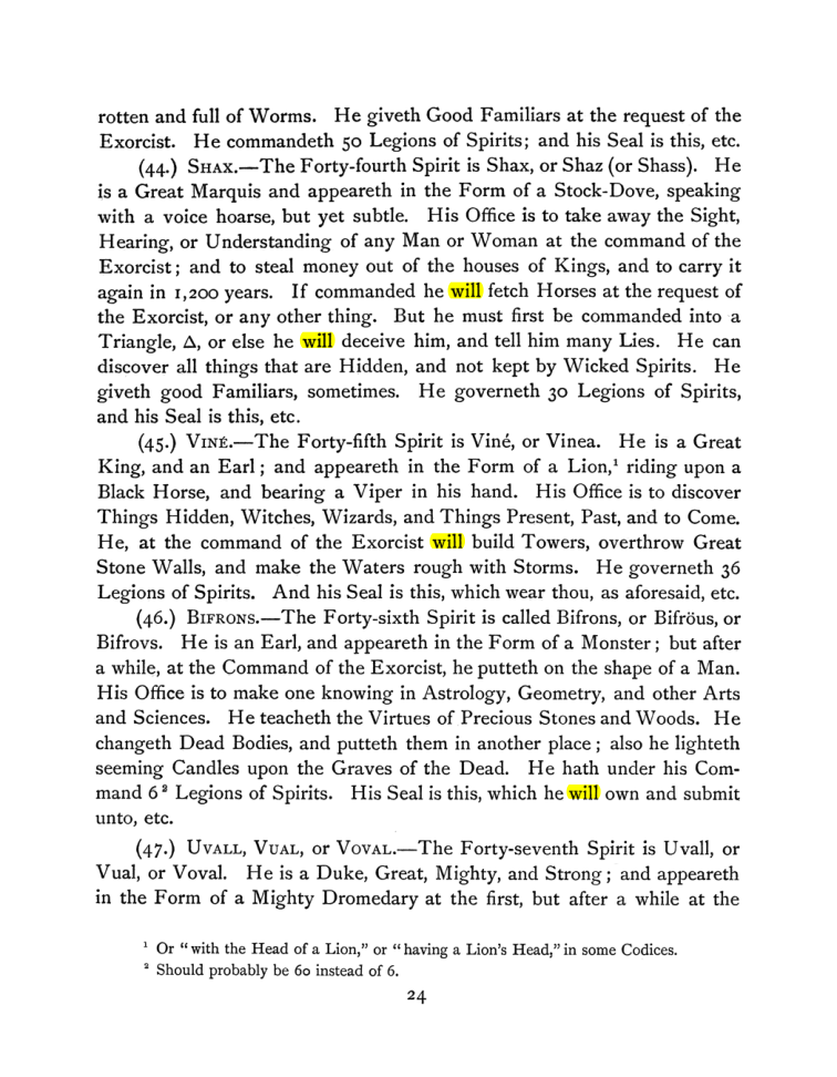 Original scan of The Goetia, PDF page 38