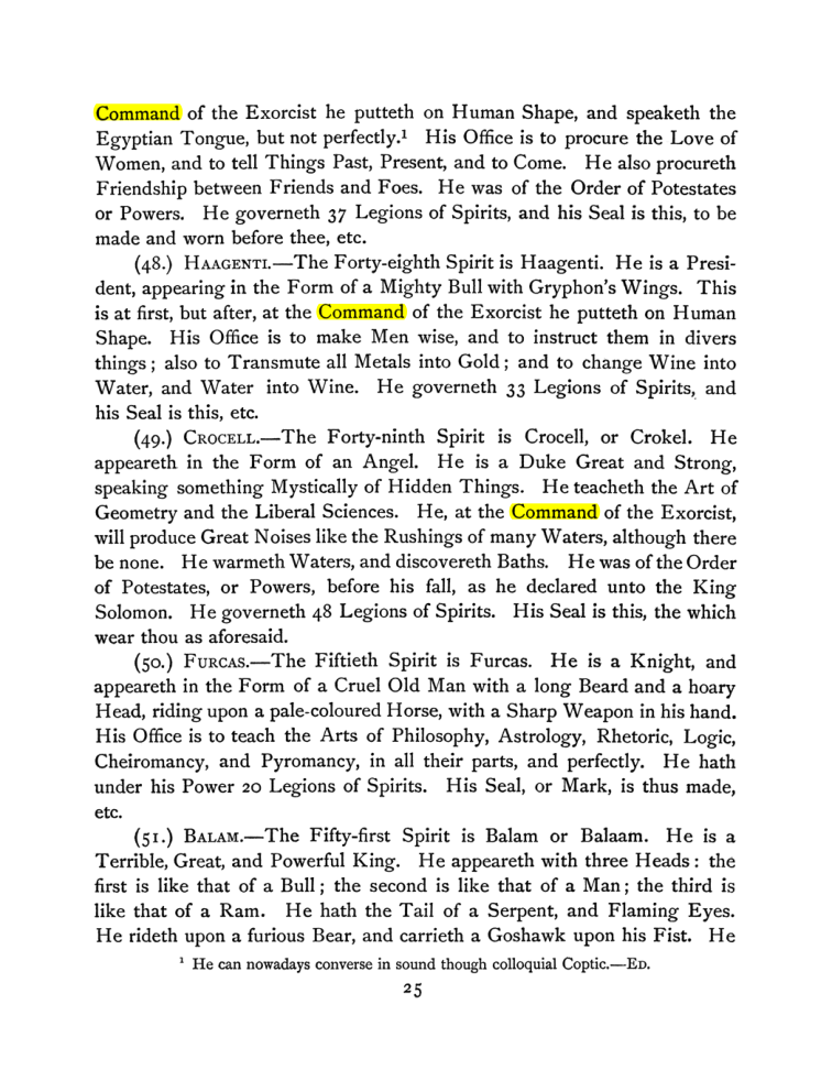 Original scan of The Goetia, PDF page 39