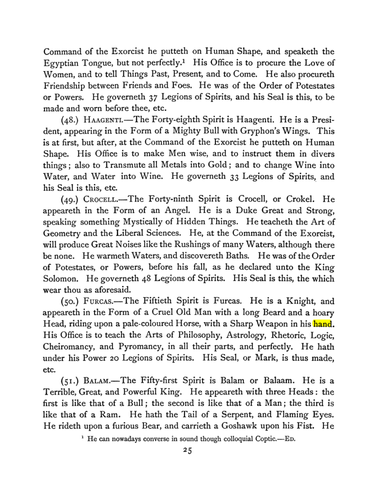 Original scan of The Goetia, PDF page 39