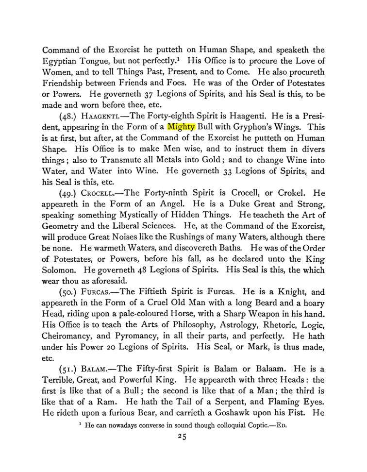 Original scan of The Goetia, PDF page 39