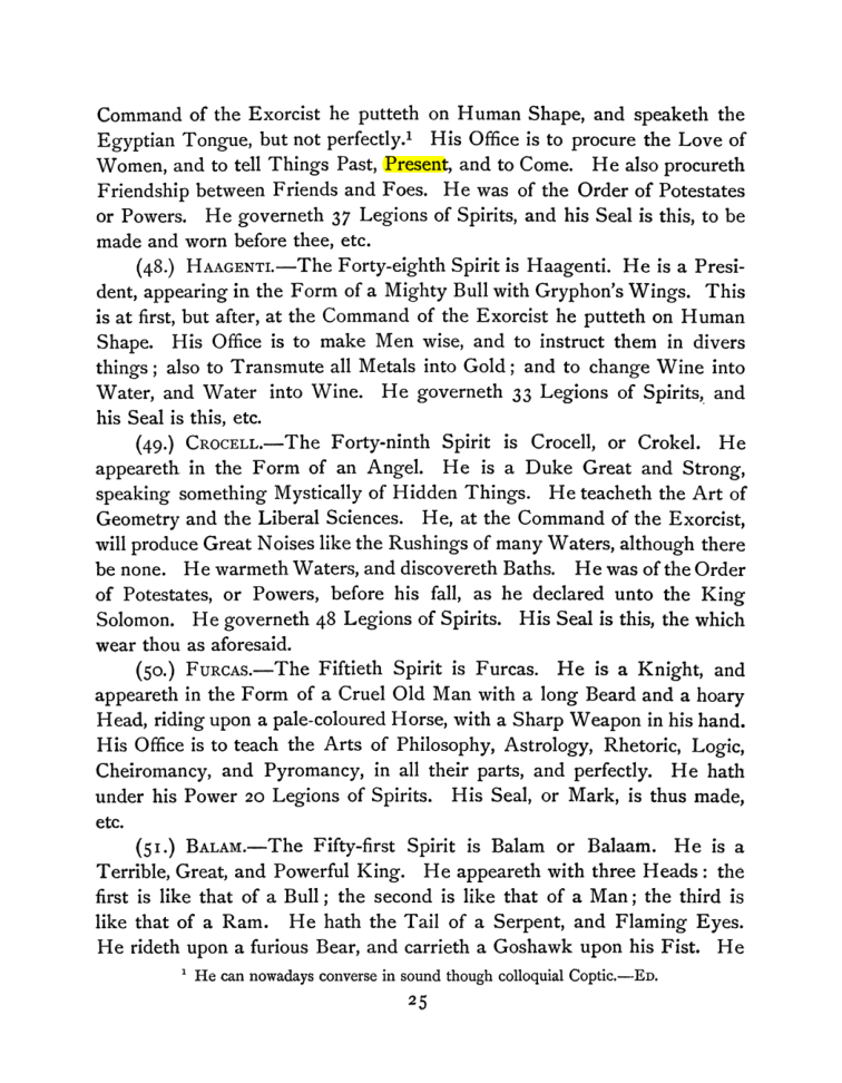Original scan of The Goetia, PDF page 39