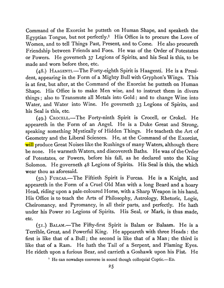 Original scan of The Goetia, PDF page 39
