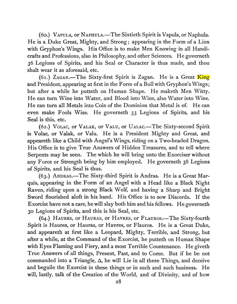 Original scan of The Goetia, PDF page 42