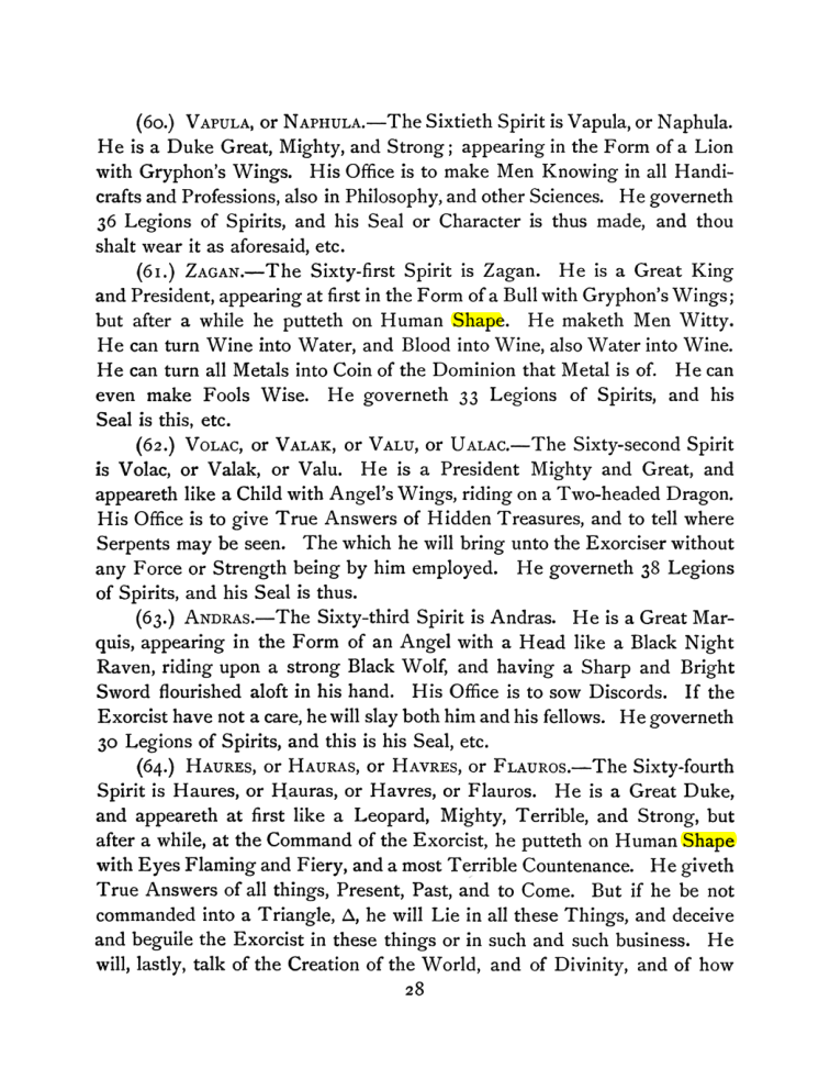 Original scan of The Goetia, PDF page 42