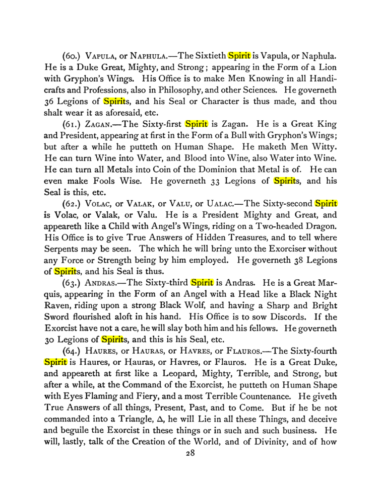 Original scan of The Goetia, PDF page 42