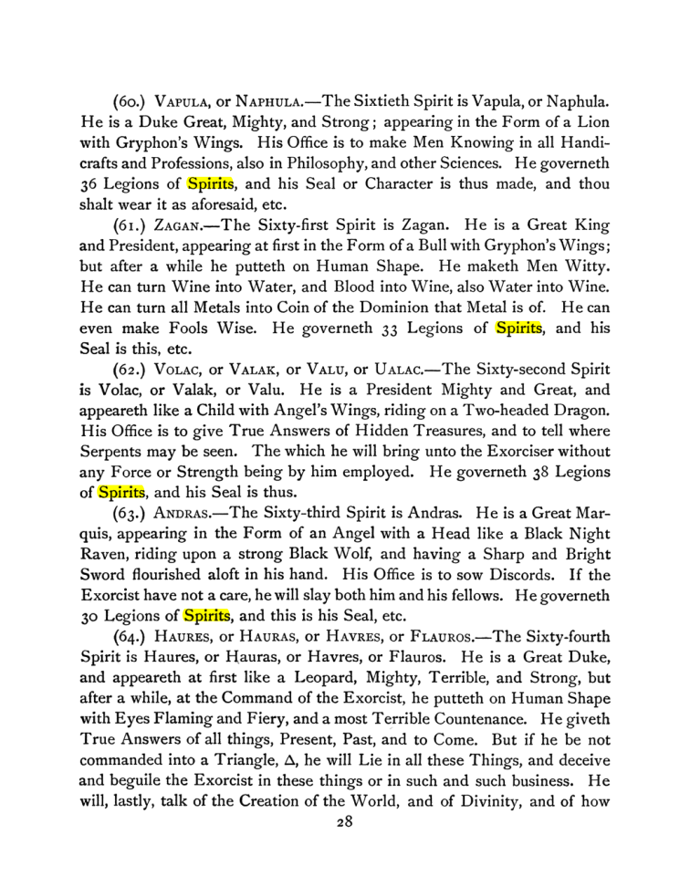 Original scan of The Goetia, PDF page 42