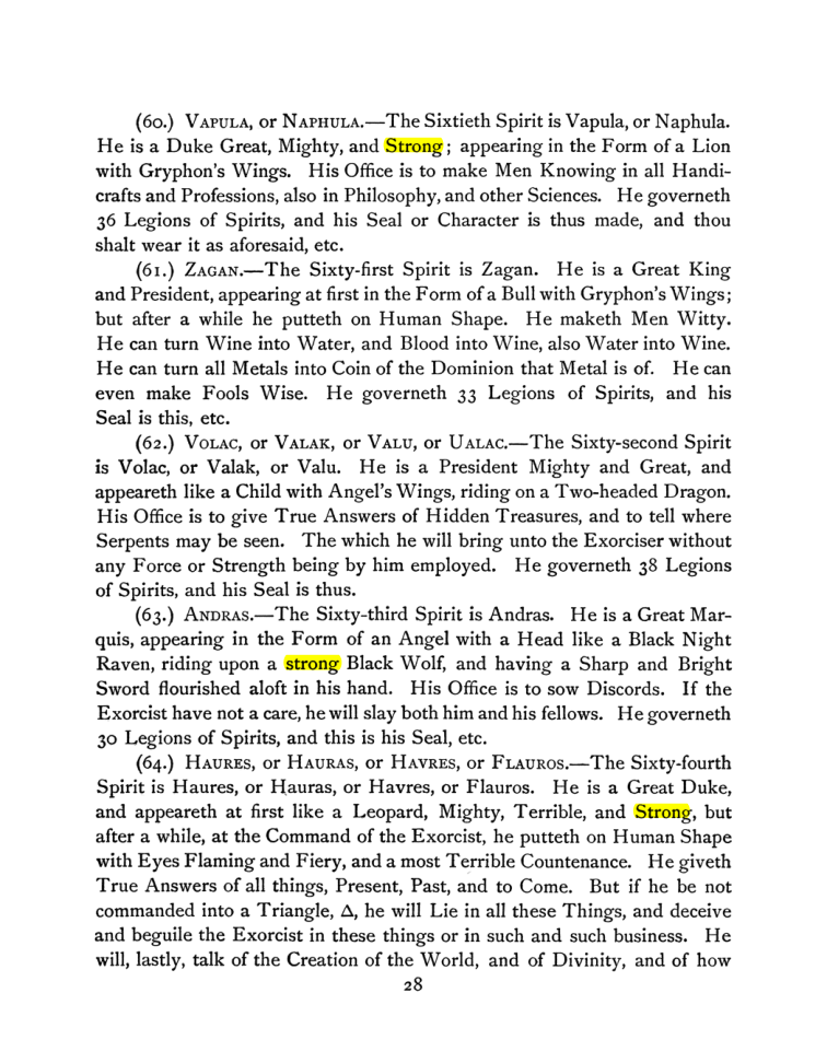 Original scan of The Goetia, PDF page 42