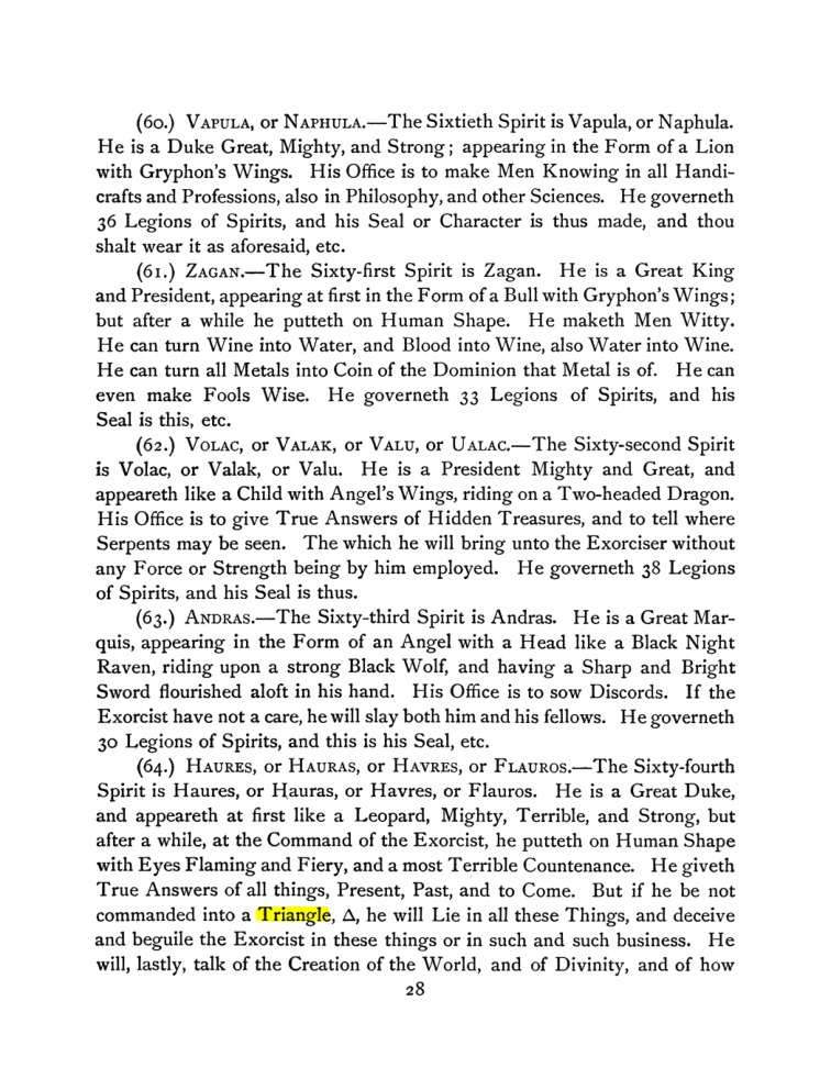 Original scan of The Goetia, PDF page 42