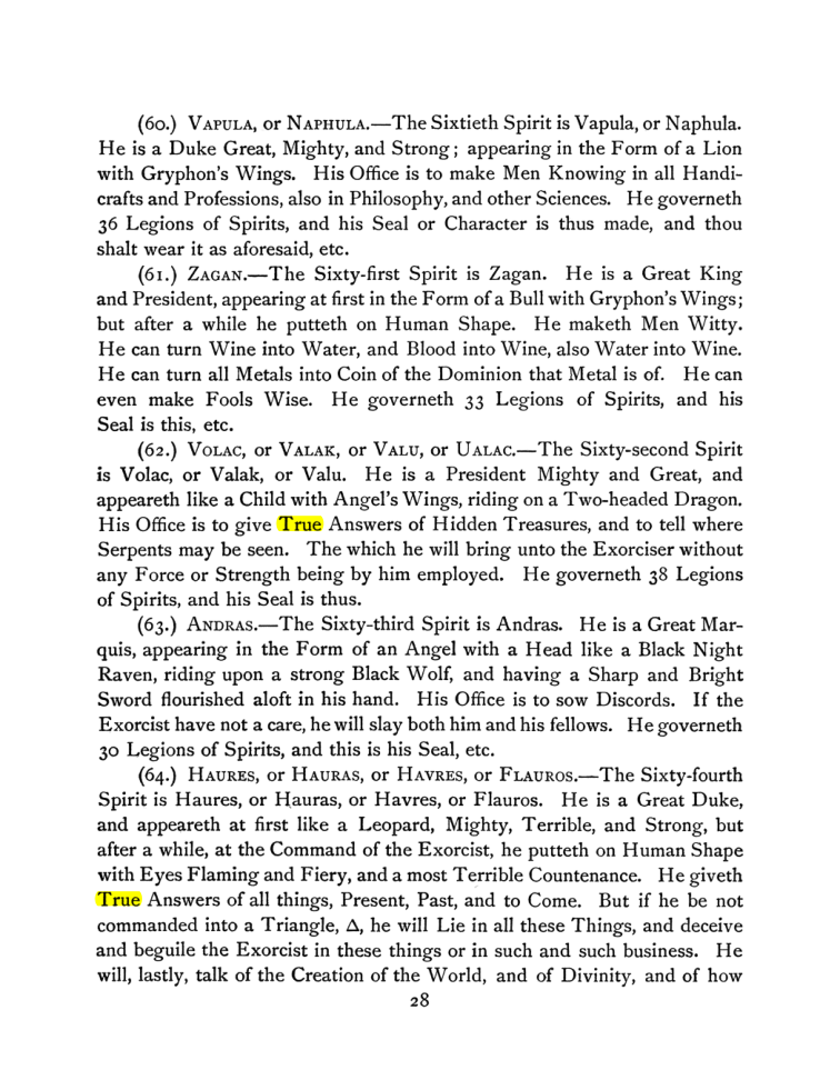 Original scan of The Goetia, PDF page 42