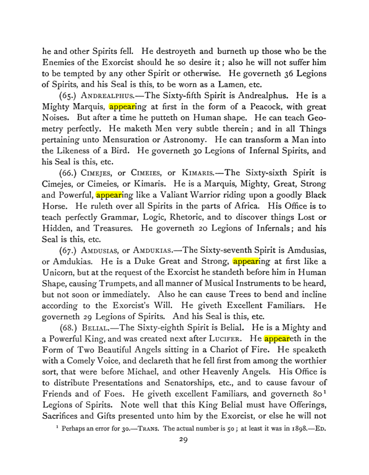 Original scan of The Goetia, PDF page 43