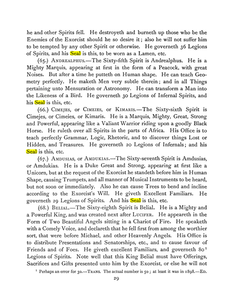 Original scan of The Goetia, PDF page 43